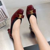  Giày Cao Gót 5 Phân Da Bóng Cao Cấp 1818-117 