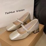  Giày Búp Bê Mary Jane Đính Đá cao Cấp P125-23 