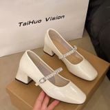  Giày Búp Bê Mary Jane Đính Đá cao Cấp P125-23 