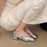  Giày Búp Bê Mary Jane Đính Đá cao Cấp P125-23 