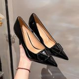  Giày Cao Gót 7 Phân Da Bóng Cao Cấp D75512 