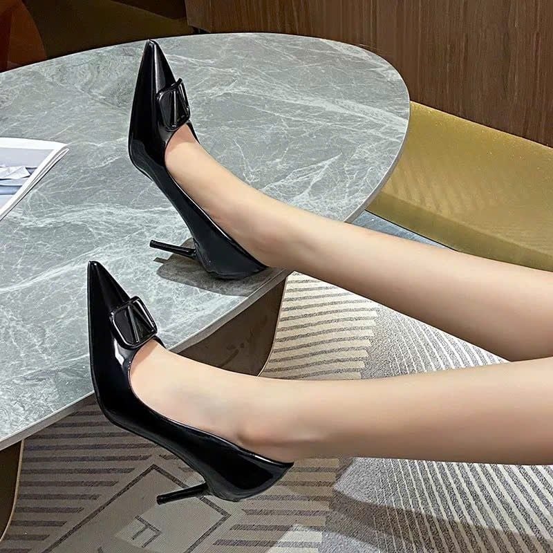  Giày Cao Gót 7 Phân Da Bóng Cao Cấp D75512 