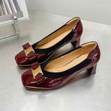  Giày Cao Gót 5 Phân Da Bóng Cao Cấp 1818-117 