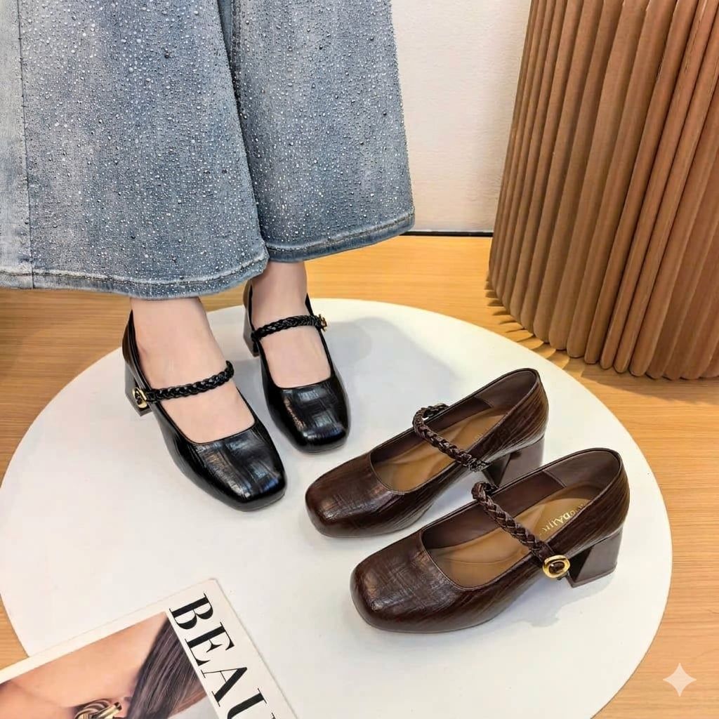  Giày Cao Gót 5 Phân Da Lì Cao Cấp A81 