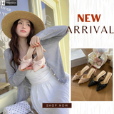  Dép Sục Cao Gót 6 Phân Da Bóng 323-69 