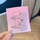  Set 2 kẹp tóc mái gắn charm lấp lánh - SETK-229 