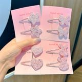  Set 2 kẹp tóc mái gắn charm lấp lánh - SETK-229 