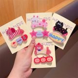  Set 2 kẹp tóc mái thú cưng hoạt hình dễ thương - SETK-220 