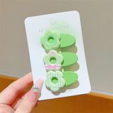  Set 3 kẹp tóc mái hoa ngọt ngào cho bé - SETK-147 