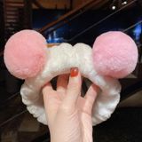  Băng đô cài tóc rửa mặt, đắp mặt nạ gắn quả bông - PKT-48 