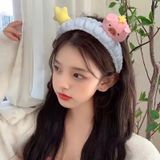  Băng đô cài tóc rửa mặt, đắp mặt nạ họa tiết lợn- PKT-53 