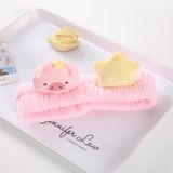  Băng đô cài tóc rửa mặt, đắp mặt nạ họa tiết lợn- PKT-53 