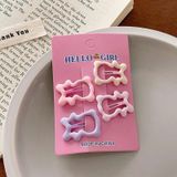  Set 4 kẹp tóc mái màu macaron - SETK-87 