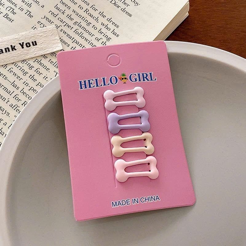  Set 4 kẹp tóc mái màu macaron - SETK-87 