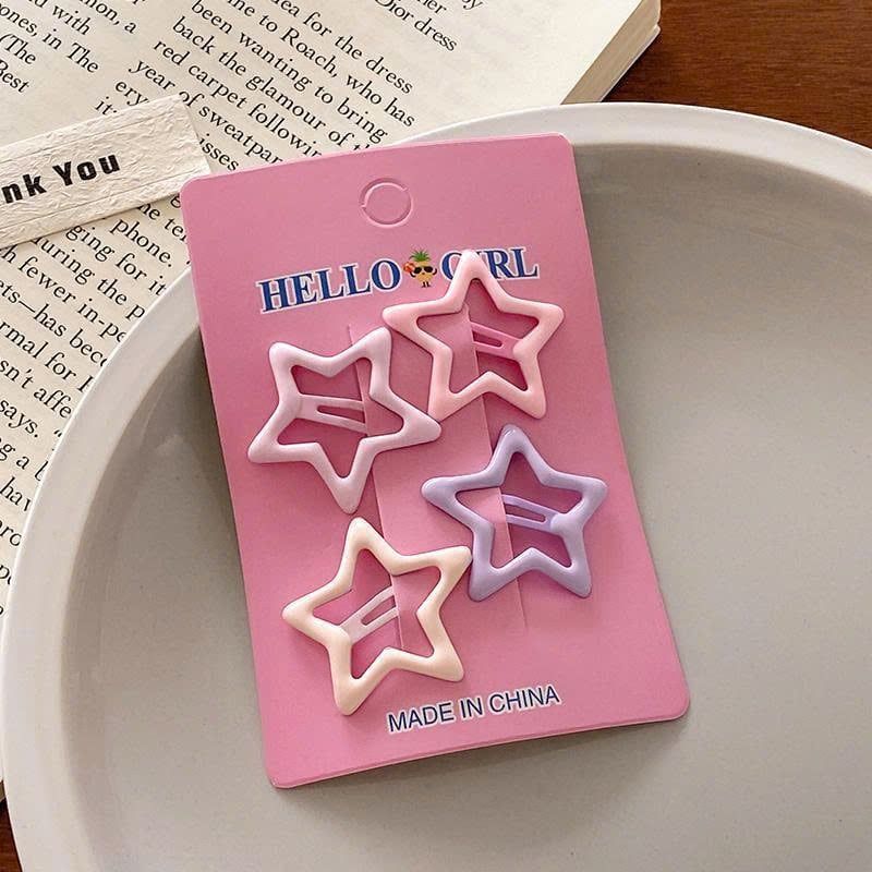  Set 4 kẹp tóc mái màu macaron - SETK-87 