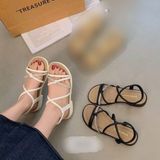  Giày Sandal 3 phân Dây Mảnh Đính Đá Cao Cấp 9528 