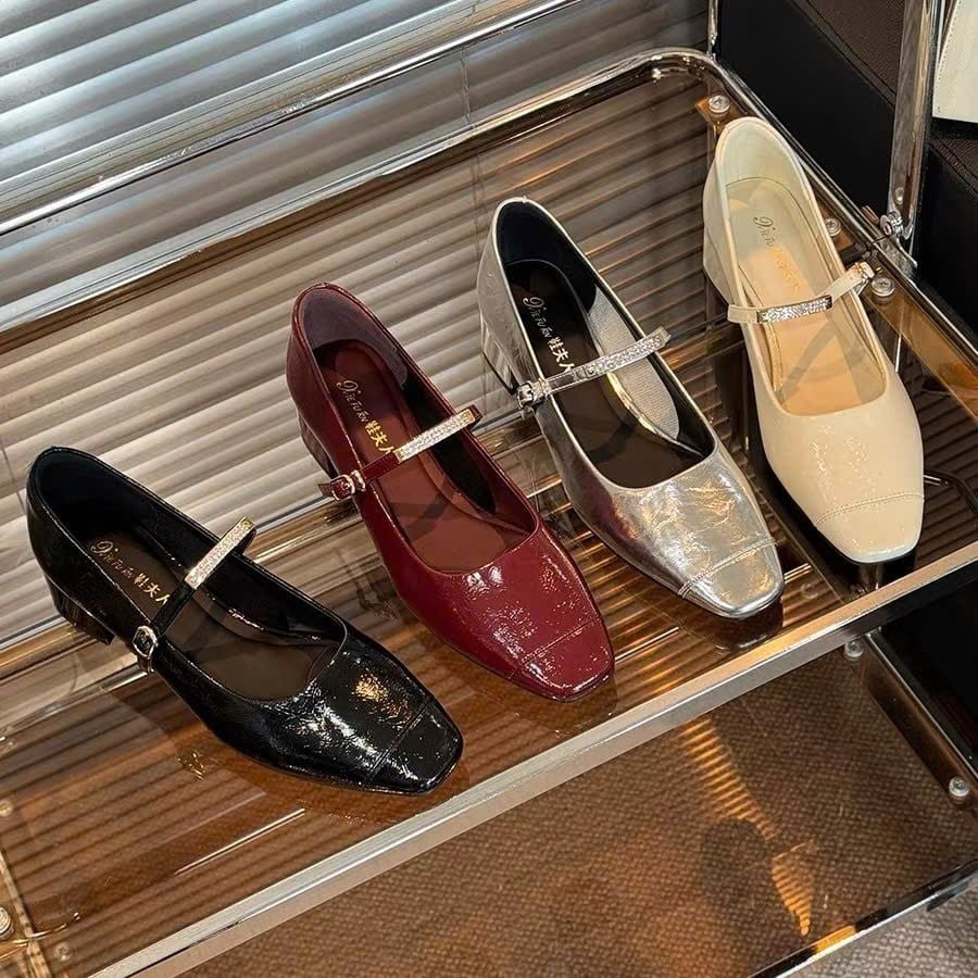  Giày Búp Bê 3 Phân Da Lì Cao Cấp 203-5 