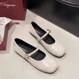  Giày Búp Bê Da Lì Đế Bệt 208 