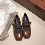  Giày Búp Bê Da Lì Đế Bệt 208 