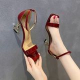  Giày Sandal Cao Gót 9 Phân Da Bóng Cao Cấp XG782-10 