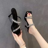  Dép Cao Gót 9 Phân Đính Đá Cao Cấp XD85366 