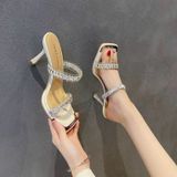  Dép Cao Gót 9 Phân Đính Đá Cao Cấp XD85366 