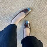  Giày Búp Bê 4 phân Da Lì Cao Cấp 360-1 