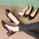  Giày Búp Bê 4 phân Da Lì Cao Cấp 360-1 