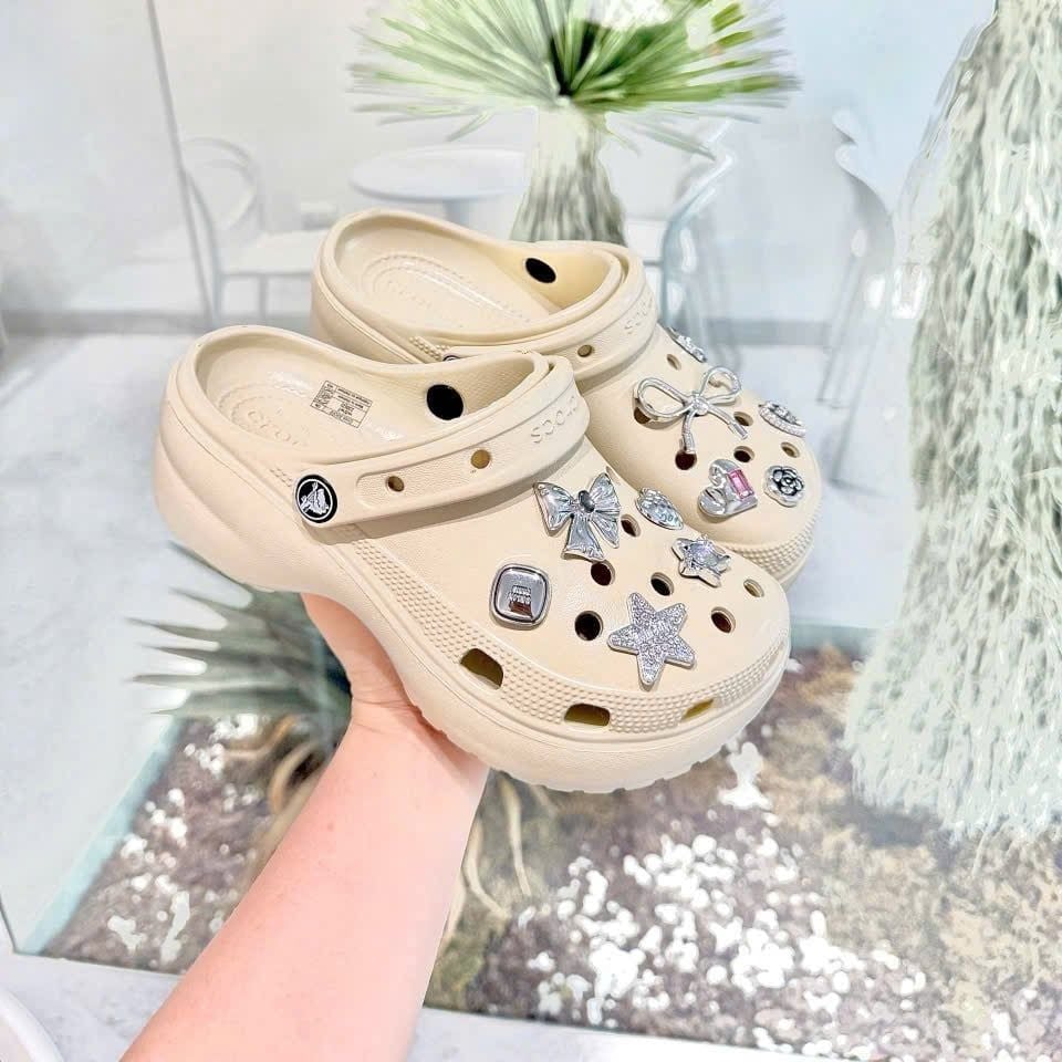  Dép Sục 5 Phân Mẫu Mới F23 (Tặng Kèm Charm Ngẫu Nhiên ) 