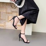  Giày Sandal Cao Gót 9 Phân Đế Đúp 2 Phân Da Lì Cao Cấp  6503 