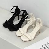  Giày Sandal Cao Gót 9 Phân Đế Đúp 2 Phân Da Lì Cao Cấp  6503 