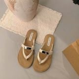  Dép Bệt Quai Da lì đế Cao Su Cao Cấp 5566-5 