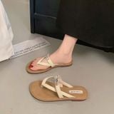  Dép Bệt Quai Da lì đế Cao Su Cao Cấp 5566-5 