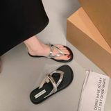  Dép Bệt Quai Da lì đế Cao Su Cao Cấp 5566-5 