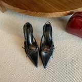  Giày Cao Gót 7 Phân Da Lì 2061 