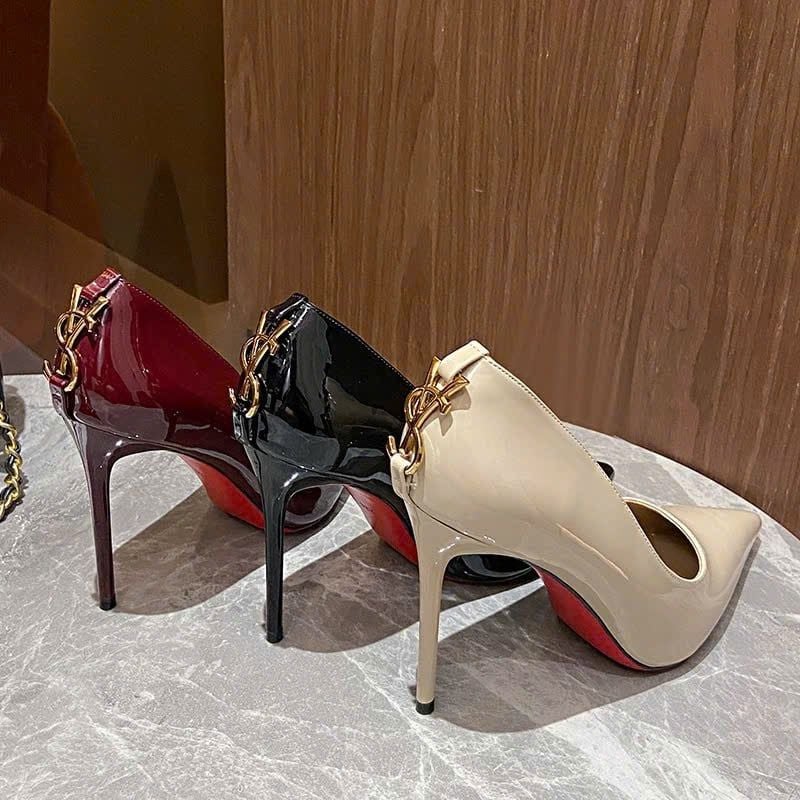  Giày Cao Gót 10 Phân Da Bóng Cao Cấp 539-8 