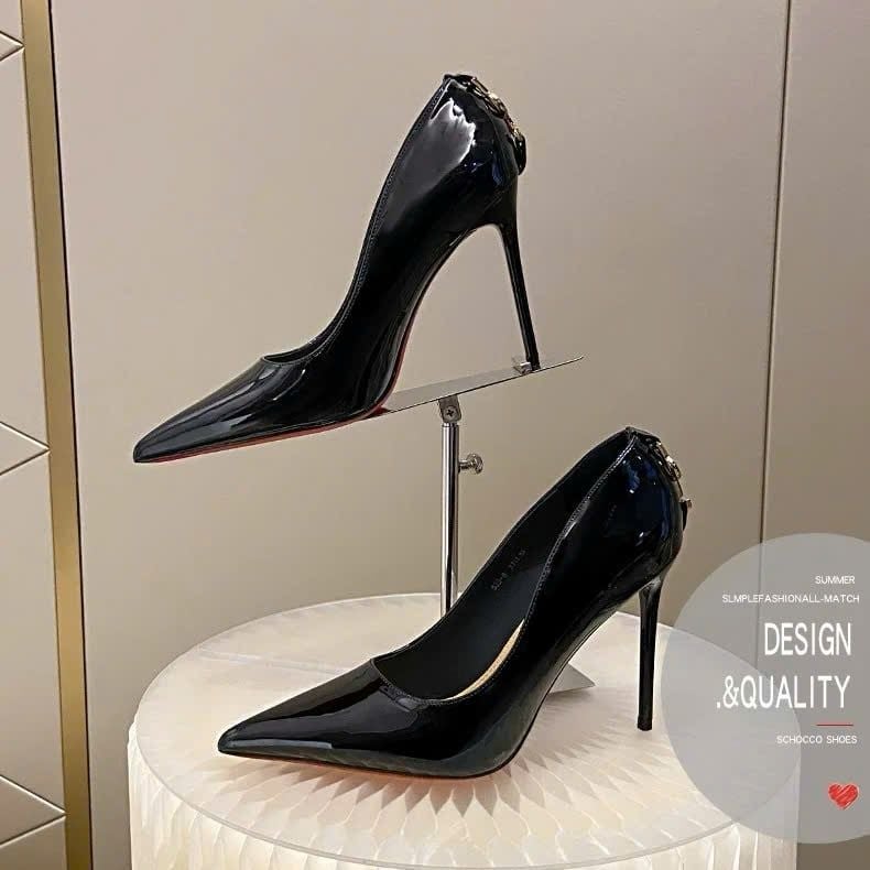  Giày Cao Gót 10 Phân Da Bóng Cao Cấp 539-8 