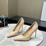  Giày Cao Gót 10 Phân Da Bóng Bọc Mũi Cao Cấp 539-18 