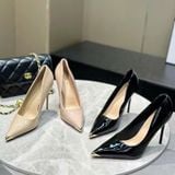  Giày Cao Gót 10 Phân Da Bóng Bọc Mũi Cao Cấp 539-18 