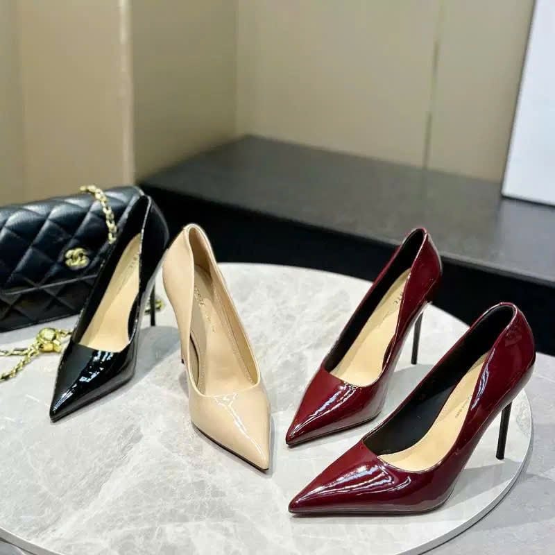  Giày Cao Gót 10 Phân da Bóng Cao Cấp H5392 