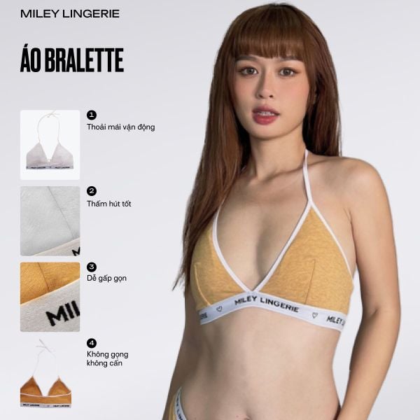Áo Ngực Bralette Không Gọng Cổ Chữ V Active [BRM03012]