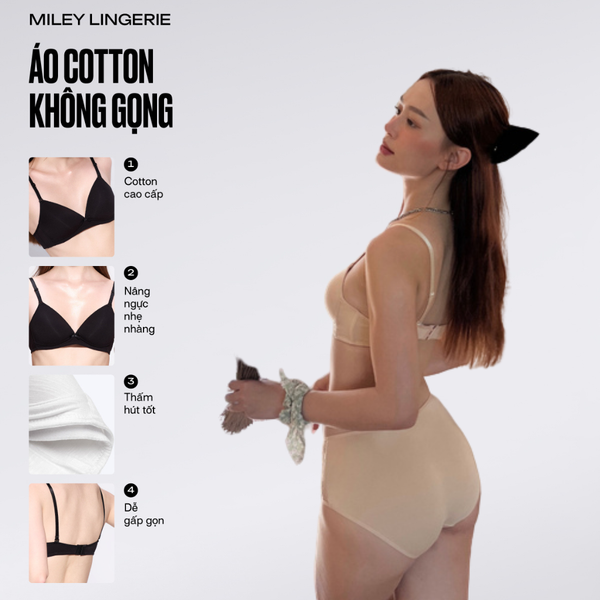 Áo Ngực Nữ Cotton Không Gọng Miley Lingerie BRW0X015