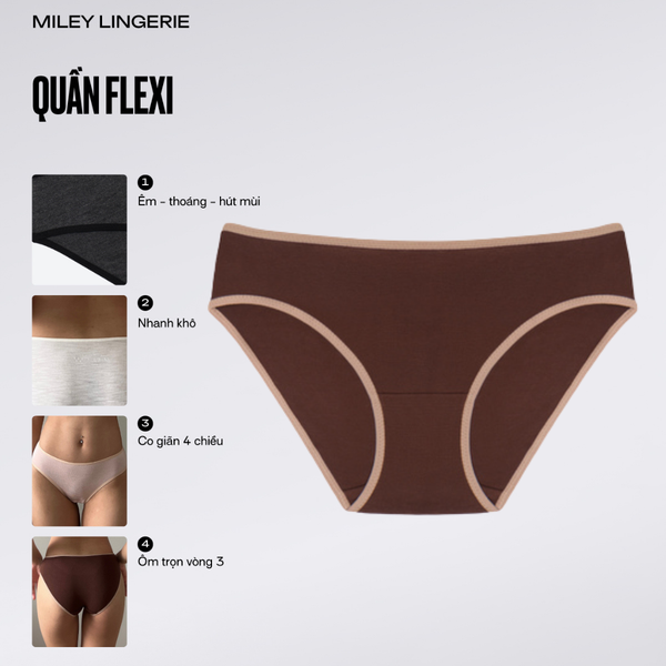 Quần Lót Nữ Cotton Flexi Miley Lingerie - BCS40-BCP40