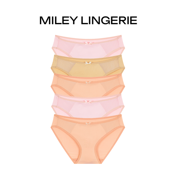 Combo 5 Quần Lót thun Lạnh Lưới Sườn Active Miley Lingerie FMM16 - Giao Màu Ngẫu Nhiên