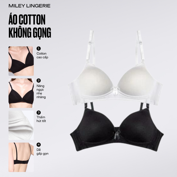 Set 2 Áo Ngực Nữ Cotton Không Gọng Miley Lingerie BRW01015-02115