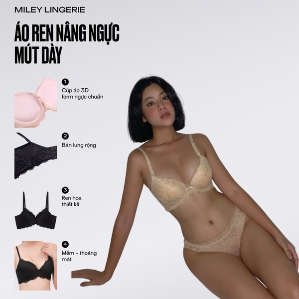 Áo Ren Nâng Ngực Mút Dày Active [BRL09001]