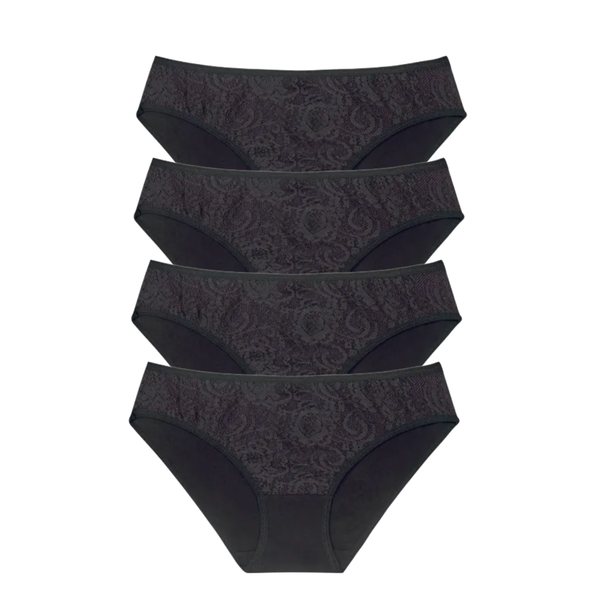 Combo 4 Quần Lót Modal Bikini Phối Ren Trước Miley Lingerie FCM04