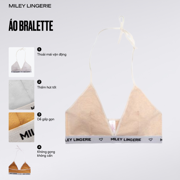Áo Ngực Bralette Không Gọng Cổ Chữ V Active [BRM09012]