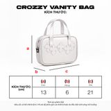  Crozzy Vanity Bag - Đen trắng 