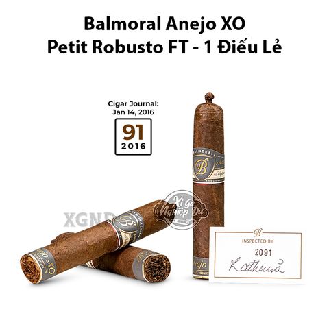 Cigar Balmoral Anẽjo XO Petit Robusto - Xì Gà Dominica Chính Hãng